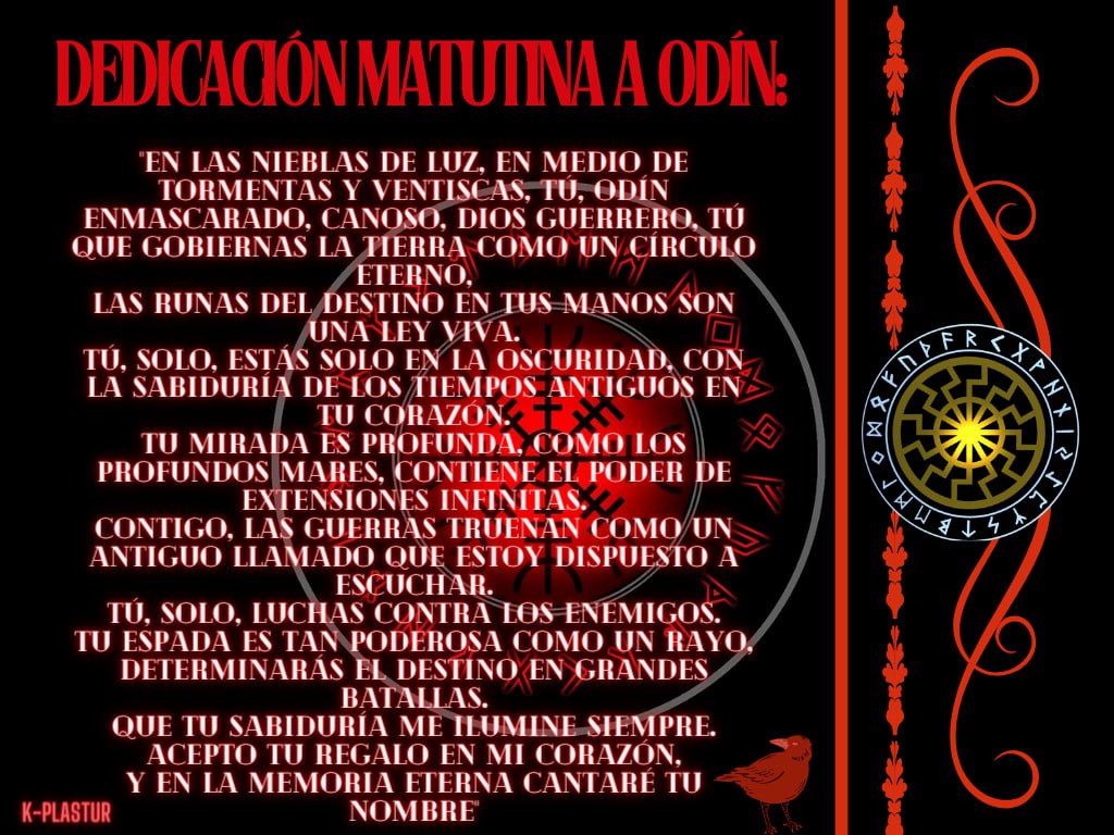 Dedicación matutina a Odín
